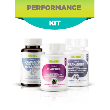 KIT PERFORMANCE Ideal para: rendimiento físico, constancia Lleva tu rendimiento al siguiente nivel. Pensado para quienes siempre van por más.